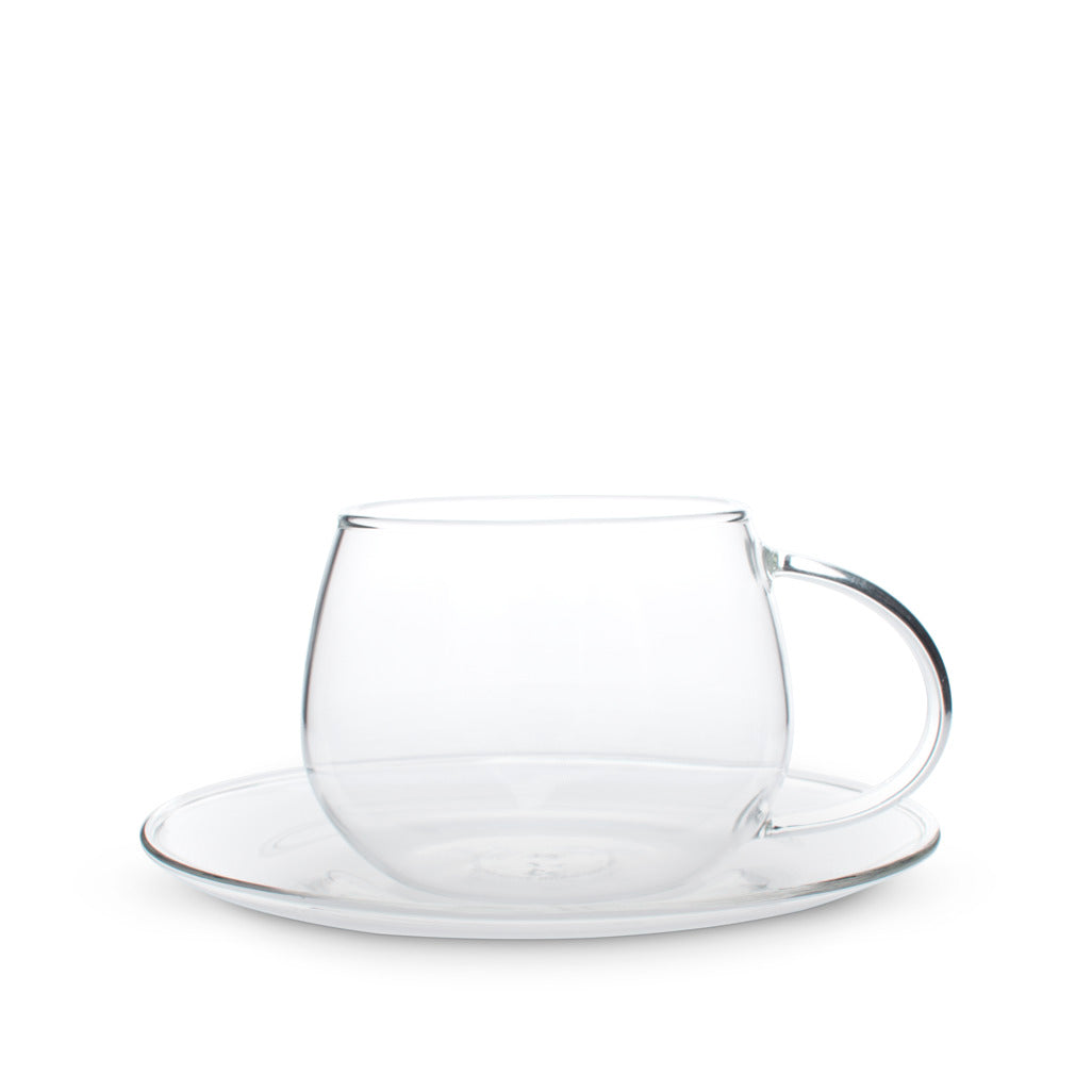 T2 Classier Glassier Glass Cup Saucer